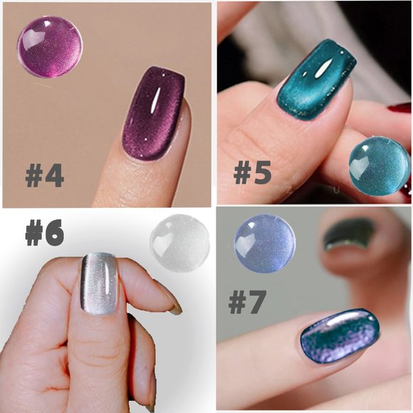 Free magnet / 1 5ml 2022 NEW Cat Eye Gel / Free shipping/ set / New color - Picture 4 of 8